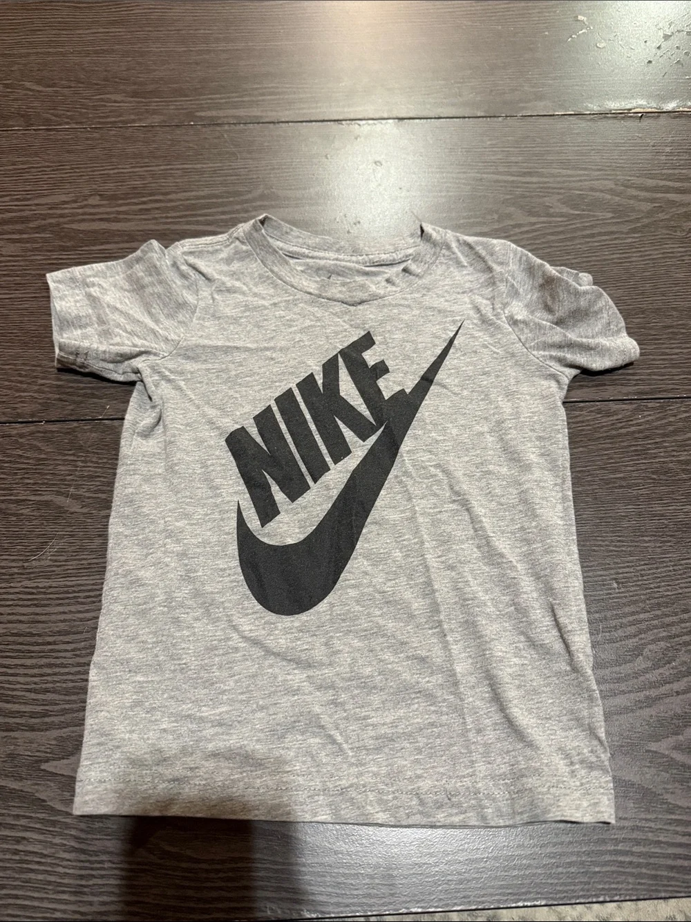 Nike Grey Tee with Black Swoosh Logo
